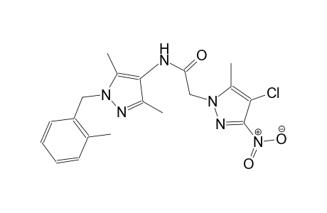 2-(4-chloro-5-methyl-3-nitro-1H-pyrazol-1-yl)-N-[3,5-dimethyl-1-(2-methylbenzyl)-1H-pyrazol-4-yl]acetamide