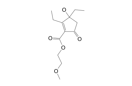 2,3-Diethyl-3-hydroxy-5-keto-cyclopentene-1-carboxylic acid 2-methoxyethyl ester