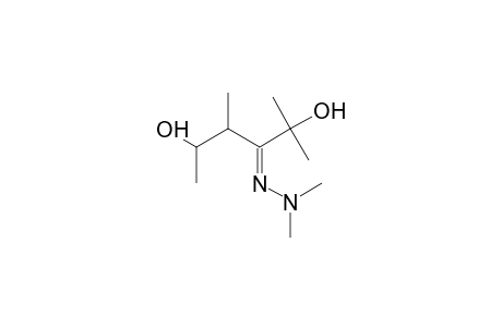 3-(Dimethylhydrazono)-2,4-dimethylhexane-2,5-diol