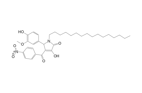 1-hexadecyl-3-hydroxy-5-(4-hydroxy-3-methoxyphenyl)-4-(4-nitrobenzoyl)-1,5-dihydro-2H-pyrrol-2-one