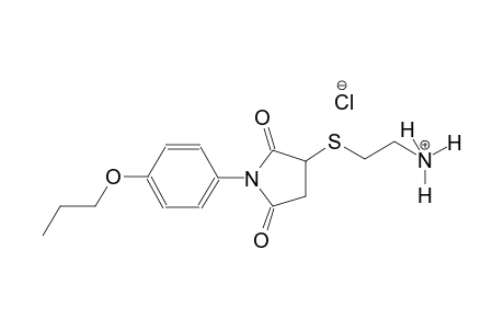 ethanaminium, 2-[[2,5-dioxo-1-(4-propoxyphenyl)-3-pyrrolidinyl]thio]-, chloride
