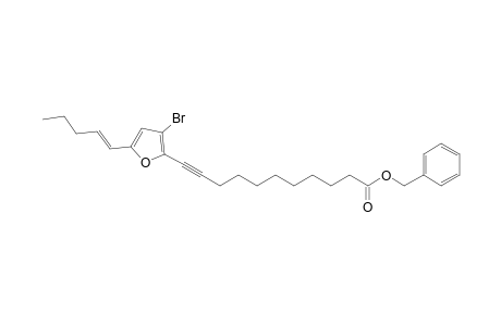 (phenylmethyl) 11-[3-bromanyl-5-[(E)-pent-1-enyl]furan-2-yl]undec-10-ynoate