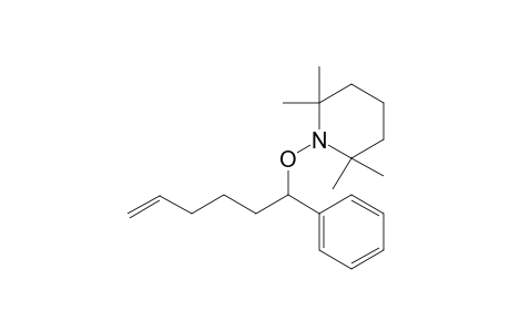 2,2,6,6-Tetramethyl-1-(1-phenylhex-5-enoyloxy)piperidine