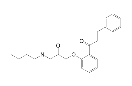 1-[2-(3-butylamino-2-hydroxypropoxy)phenyl]-3-phenylpropan-1-one