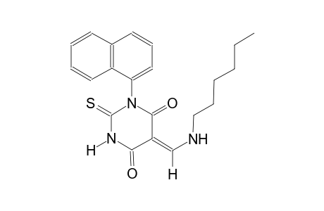 (5Z)-5-[(hexylamino)methylene]-1-(1-naphthyl)-2-thioxodihydro-4,6(1H,5H)-pyrimidinedione