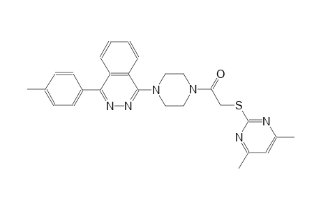 1-(4-{[(4,6-dimethyl-2-pyrimidinyl)sulfanyl]acetyl}-1-piperazinyl)-4-(4-methylphenyl)phthalazine