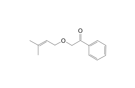2-(3-Methylbut-2-enoxy)-1-phenyl-ethanone