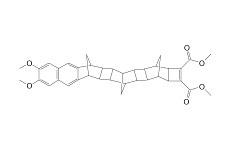 23,24-Dicarbomethoxy-9,10-dimethoxyundecacyclo[16.10.1,1(4,15).1(21,26).0(2,17).0(3,16).0(5,14).0(7,12).0(20,27).0(19,28).0(22,25)]octacosa-5,7,9,11,13,23-hexene