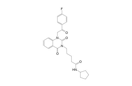 N-cyclopentyl-5-(1-[2-(4-fluorophenyl)-2-oxoethyl]-2,4-dioxo-1,4-dihydro-3(2H)-quinazolinyl)pentanamide
