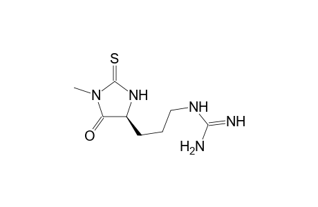 2-[3-[(4S)-1-methyl-5-oxidanylidene-2-sulfanylidene-imidazolidin-4-yl]propyl]guanidine