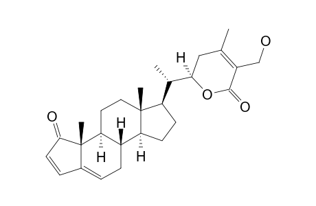 WITHALONGOLIDE_F;1-NOR-27-HYDROXY-1-OXOWITHA-2,5,24-TRIENOLIDE