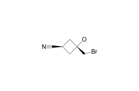 TRANS-3-BROMOMETHYL-3-HYDROXYCYCLOBUTANE-1-CARBONITRILE