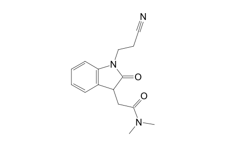 2-[1-(2-cyanoethyl)-2-keto-indolin-3-yl]-N,N-dimethyl-acetamide