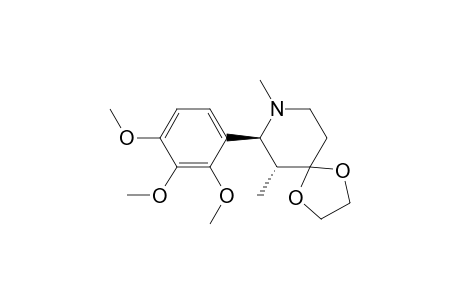 (6R,7S)-6,8-dimethyl-7-(2,3,4-trimethoxyphenyl)-1,4-dioxa-8-azaspiro[4.5]decane