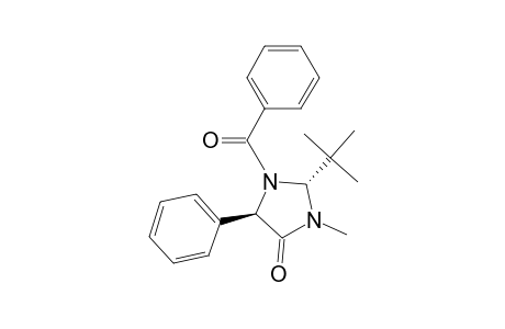 4-Imidazolidinone, 1-benzoyl-2-(1,1-dimethylethyl)-3-methyl-5-phenyl-, (2R-trans)-