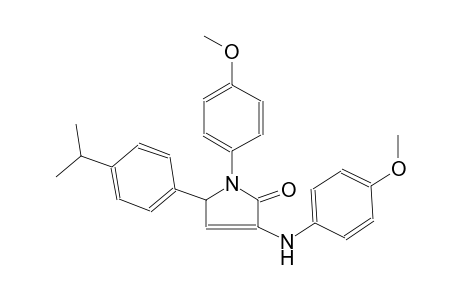 2H-pyrrol-2-one, 1,5-dihydro-1-(4-methoxyphenyl)-3-[(4-methoxyphenyl)amino]-5-[4-(1-methylethyl)phenyl]-