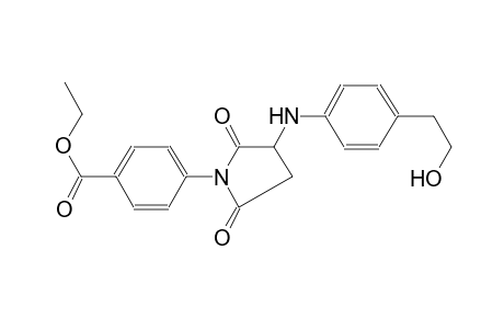 ethyl 4-{3-[4-(2-hydroxyethyl)anilino]-2,5-dioxo-1-pyrrolidinyl}benzoate