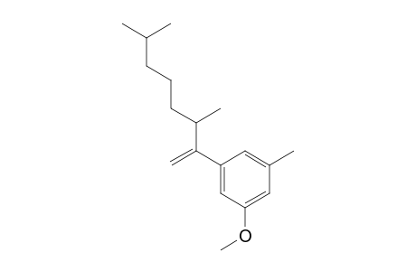 1-(3,7-dimethyloct-1-en-2-yl)-3-methoxy-5-methylbenzene