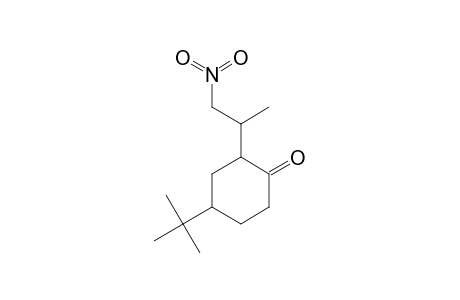 4-t-Butyl-2-(1-methyl-2-nitroethyl)cyclohexanone