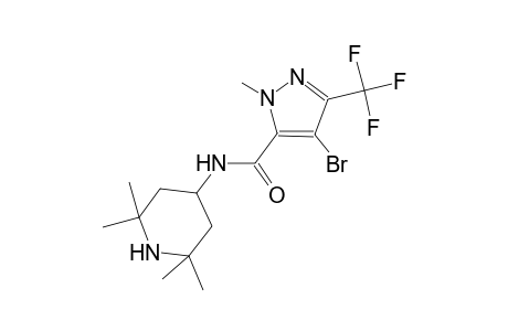 4-bromo-1-methyl-N-(2,2,6,6-tetramethyl-4-piperidinyl)-3-(trifluoromethyl)-1H-pyrazole-5-carboxamide