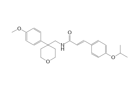 2-propenamide, 3-[4-(1-methylethoxy)phenyl]-N-[[tetrahydro-4-(4-methoxyphenyl)-2H-pyran-4-yl]methyl]-, (2E)-