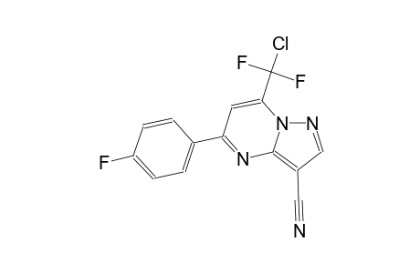 7-[chloro(difluoro)methyl]-5-(4-fluorophenyl)pyrazolo[1,5-a]pyrimidine-3-carbonitrile