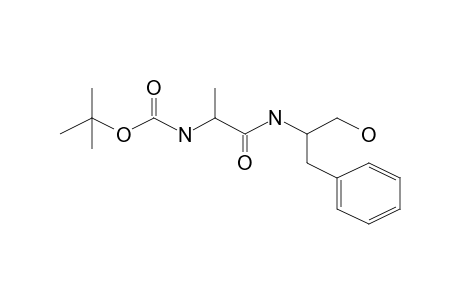 1-Propanol, (2)-2-[(tert.butyloxycarbonyl-(R)-alanyl)amino]-3-phenyl-