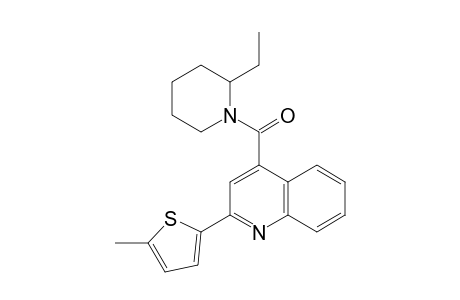 Quinoline, 4-(2-ethyl-1-piperidylcarbonyl)-2-(5-methyl-2-thienyl)-