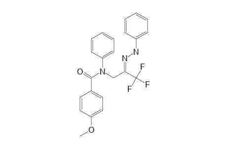 N-[2,2,2-TRIFLUORO-2-(PHENYLHYDRAZONO)-PROPYL]-N-PHENYL-4-METHOXY-BENZAMIDE