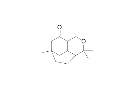 1,7,7-Trimethyl-6-oxatricyclo[6.2.2.0(4,9)]dodecan-3-one
