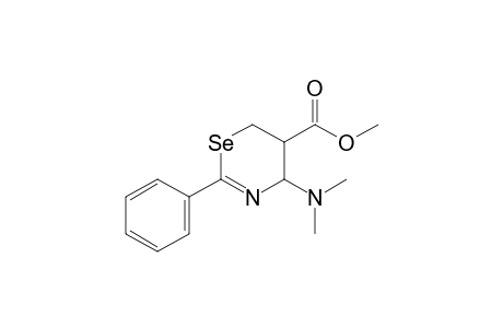 4-Dimethylamino-5,6-dihydro-5-methoxycarbonyl-2-phenyl-4H-1,3-selenazine