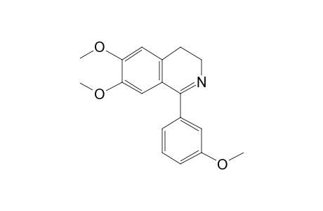 Isoquinoline, 3,4-dihydro-6,7-dimethoxy-1-[3-methoxyphenyl]-