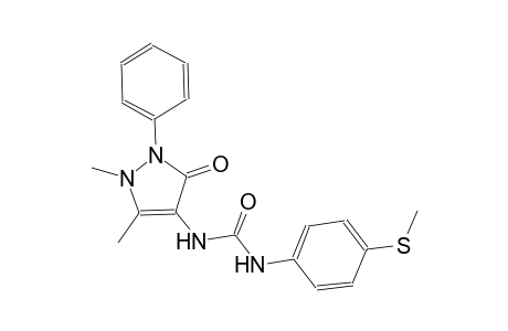 urea, N-(2,3-dihydro-1,5-dimethyl-3-oxo-2-phenyl-1H-pyrazol-4-yl)-N'-[4-(methylthio)phenyl]-