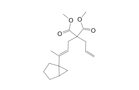 (E)-Dimethyl 2-allyl-2-(3-(bicyclo[3.1.0]hexan-1-yl)but-2-enyl)malonate