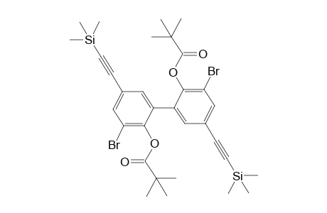 3,3'-Dibromo-5,5'-bis(trimethylsilylethynyl)biphenyl-2,2'-diyl Dipivalate