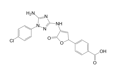 4-{4-[5-Amino-1-(4-chlorophenyl)-1H-1,2,4-triazol-3-ylamino]-5-oxo-2,5-dihydrofuran-2-yl}benzoic Acid