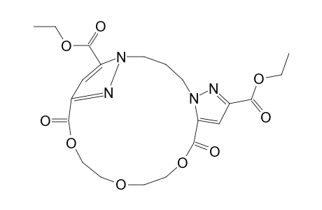 13,20-Bis(ethoxycarbonyl)-3,6,9-trioxa-14,18,19,22-tetrazatricyclo[16.3.0.1(11,14)]docosa-1(21),11(22),12,19-tetraen-2,10-dione