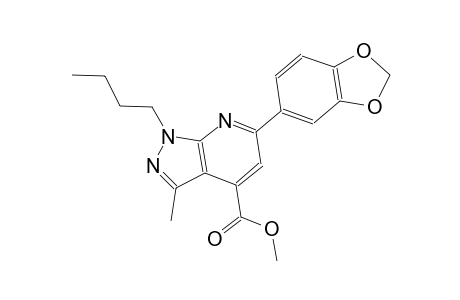 methyl 6-(1,3-benzodioxol-5-yl)-1-butyl-3-methyl-1H-pyrazolo[3,4-b]pyridine-4-carboxylate