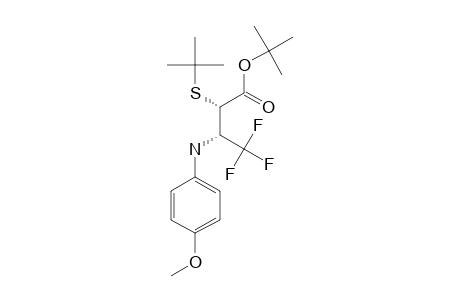 TERT.-BUTYL-3-[N-(4-METHOXYPHENYL)-AMINO]-2-(TERT.-BUTYLTHIO)-4,4,4-TRIFLUOROBUTANOATE