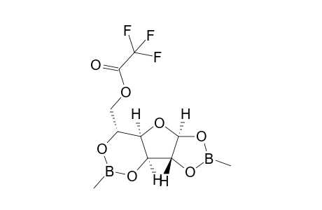 alpha-D-glucofuranose cyclic 1,2:3,5-bis(methylboronate)-6-trifluoroacetate