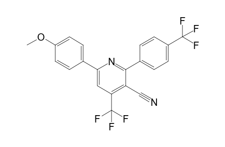 6-(4-Methoxyphenyl)-4-(trifluoromethyl)-2-[4-(trifluoromethyl)phenyl]-3-pyridinecarbonitrile