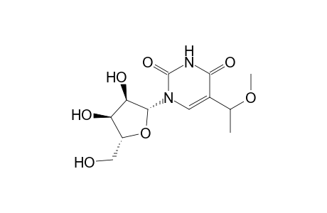 Uridine, 5-(1-methoxyethyl)-