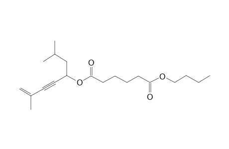 Adipic acid, butyl 2,7-dimethyloct-5-yn-7-en-4-yl ester