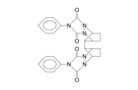 anti, syn-10,10'-Bis(5,6,7,8-tetrahydro-2-phenyl-5,8-methano-(1H)-(1,2,4)-triazolo(1,2-A)pyridazine-1,3(2H)-dione)