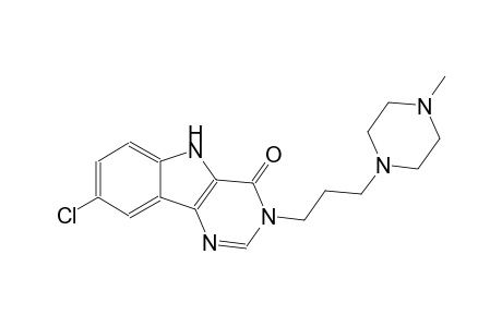 4H-pyrimido[5,4-b]indol-4-one, 8-chloro-3,5-dihydro-3-[3-(4-methyl-1-piperazinyl)propyl]-