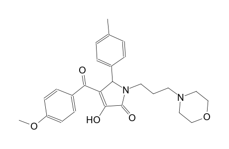 2H-pyrrol-2-one, 1,5-dihydro-3-hydroxy-4-(4-methoxybenzoyl)-5-(4-methylphenyl)-1-[3-(4-morpholinyl)propyl]-