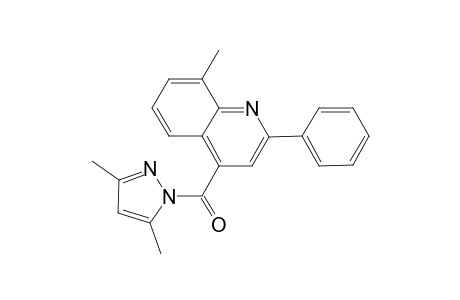 4-[(3,5-dimethyl-1H-pyrazol-1-yl)carbonyl]-8-methyl-2-phenylquinoline