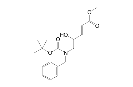 Methyl (E)-5-[benzyl(t-butoxycarbonyl)amino]-4-hydroxypent-2-enoate