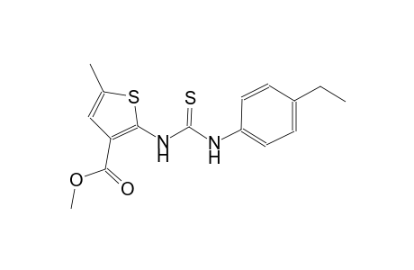 methyl 2-{[(4-ethylanilino)carbothioyl]amino}-5-methyl-3-thiophenecarboxylate