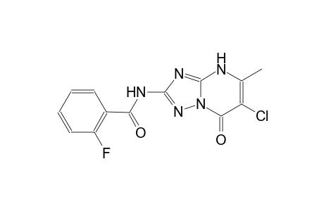 N-(6-chloro-5-methyl-7-oxo-4,7-dihydro[1,2,4]triazolo[1,5-a]pyrimidin-2-yl)-2-fluorobenzamide